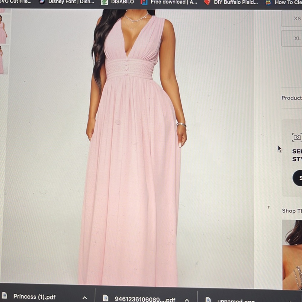 Fashion nova relentless love chiffon maxi dress